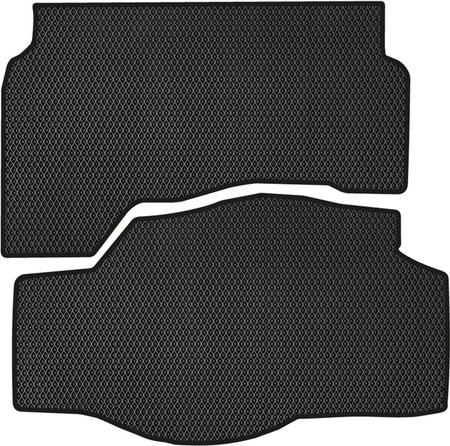 Акція на EVA килимок EVAtech в багажник авто для Lincoln MKZ Hybrid 2012-2015 2 покоління Sedan USA 2 шт Black від Rozetka