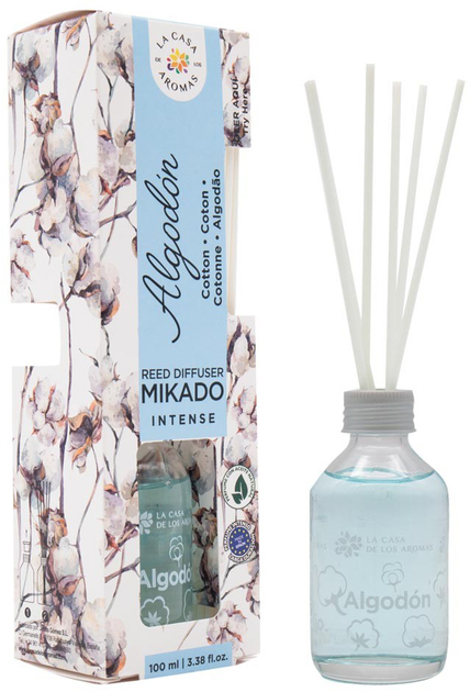 Patyczki zapachowe La Casa de los Aromas Mikado Intense Kwiat Bawełny 100 ml (8428390048150) - obraz 1