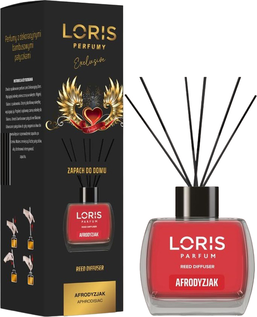Dyfuzor zapachowy Loris Reed Diffuser z patyczkami Afrodyzjak 120 ml (8681933113535) - obraz 1