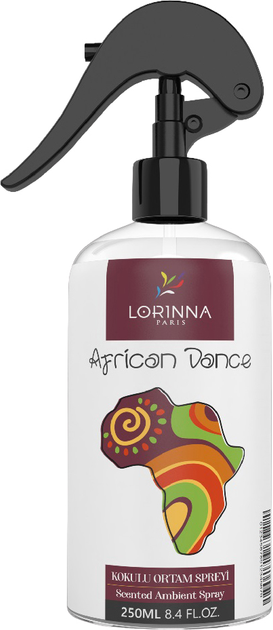 Odświeżacz powietrza Lorinna Scented Ambient Spray African Dance 250 ml (8682923614421) - obraz 1