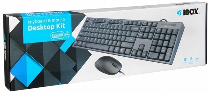 Комплект дротовий iBox ikms606 USB Black (ikms606) - зображення 6