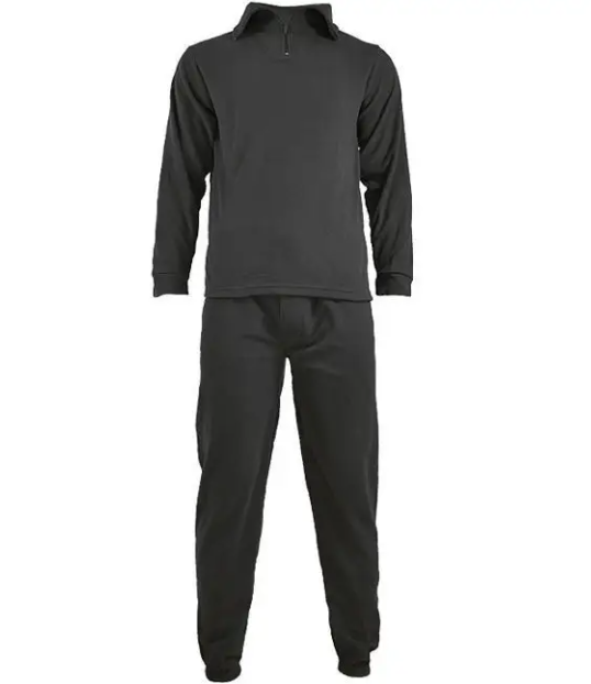 Термобілизна тактична флісова комплект Mil-tec Black 11220002 - S - зображення 2