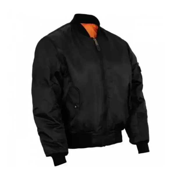 Тактическая куртка Mil-tec MA1 Flight Jacket (Bomber) Black 10402002-S - изображение 2