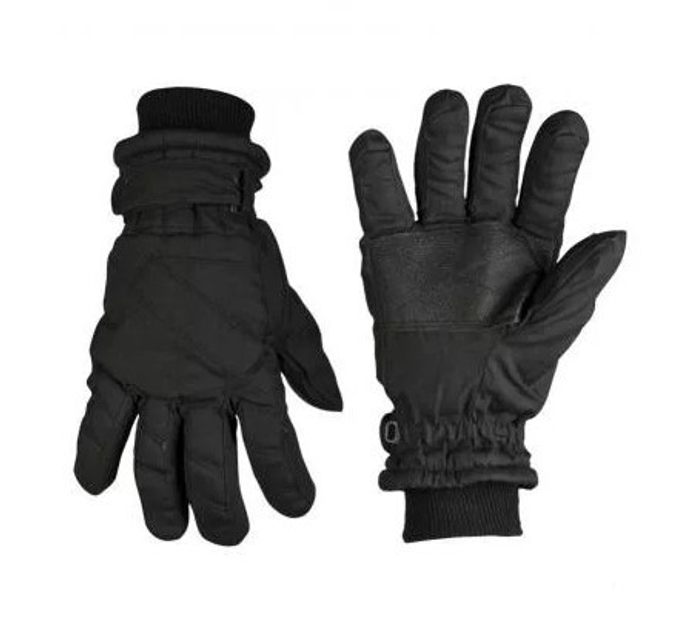 Черные зимние перчатки Mil-Tec Thinsulate Black 12530002-3XL - изображение 1