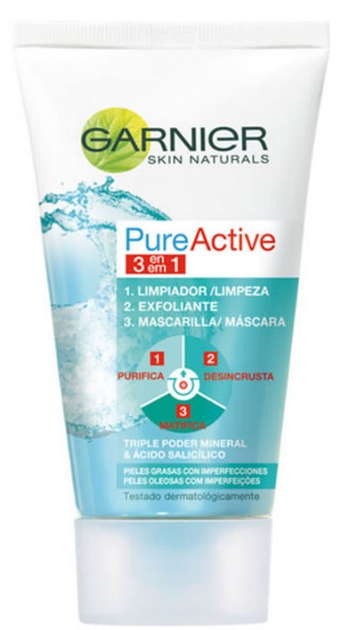 Гель для вмивання Garnier Pure Active 3 In 1 Gel 150 мл (3600540710611) - зображення 1