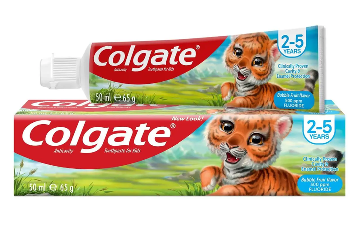 Зубна паста Colgate дитяча від 2 до 5 років BubbleFruit 75 мл