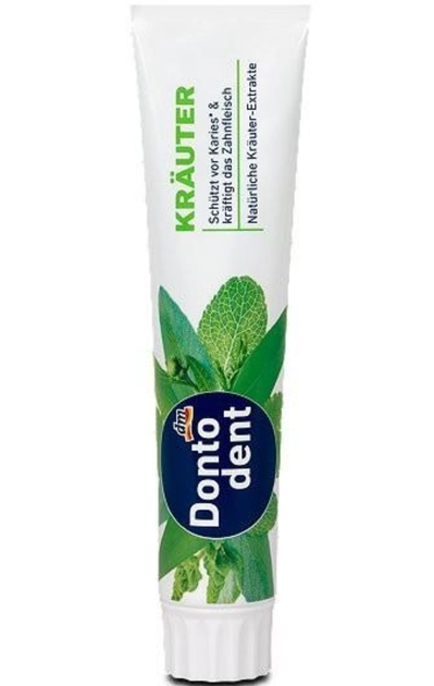 Зубна паста Dontodent Krauter 125 мл (4058172936807) - Фото 1 Зубна паста Dontodent Krauter 125 мл (4058172936807) - зображення 1