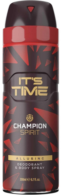 Dezodorant do ciała It's Time Champion Spirit w sprayu 200 ml (5060648120305) - obraz 1