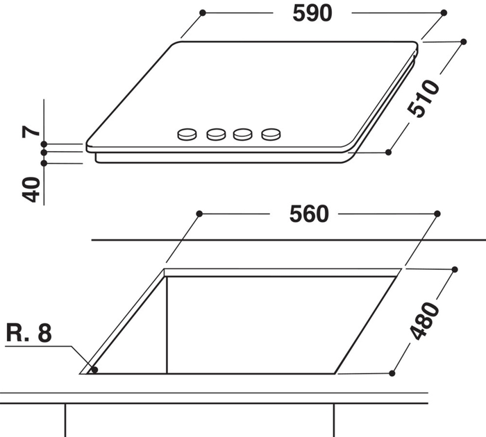 Варильна поверхня газова WHIRLPOOL GMA 6422/IX - зображення 8