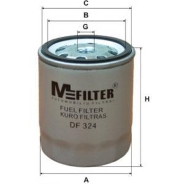 MFILTER DF 324 Топливный фильтр OM615-617 - изображение 1