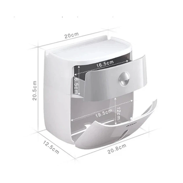 Держатель для туалетной бумаги и бумажных полотенец в ванную Towel Holder Ecoco Белая - изображение 9