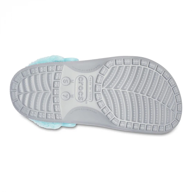 Крокси Baya Lined Fuzz Strap Grey/Ice Blue, розмір 38 - Фото 3 Крокси Baya Lined Fuzz Strap Grey/Ice Blue, розмір 38 - зображення 3