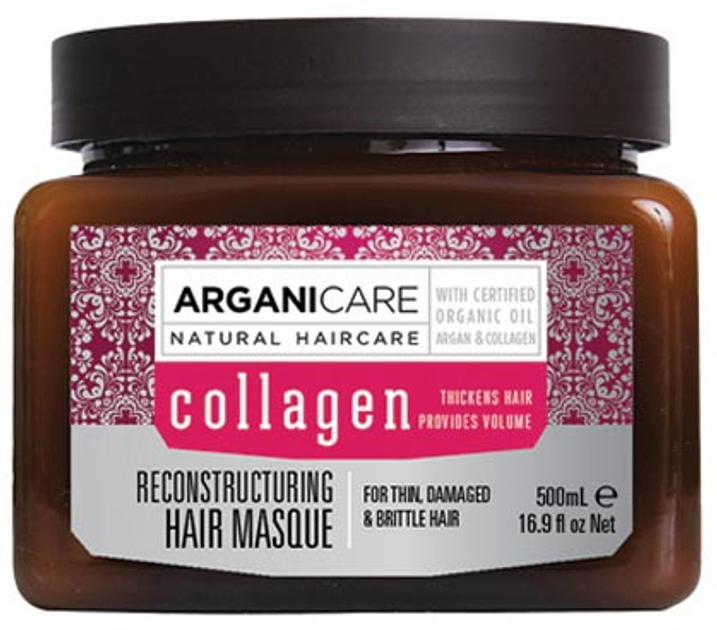 Maska do włosów Arganicare Collagen naprawcza 500 ml (7290114144858) - obraz 1