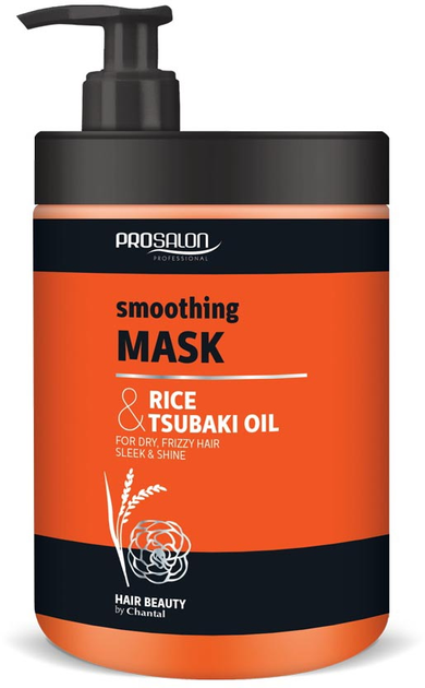 Maska do włosów Chantal Prosalon Smoothing Mask wygładzająca z ryżem i olejem tsubaki 1000 g (5900249011957) - obraz 1