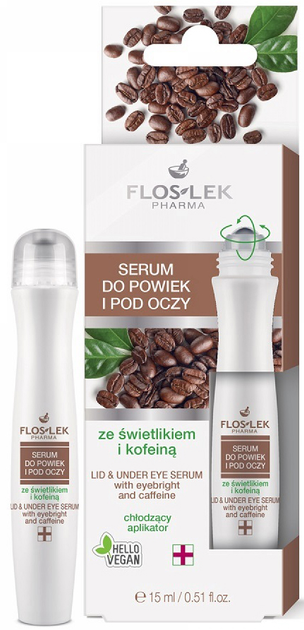 Сироватка для повік та шкіри навколо очей Floslek з ехінацеєю та кофеїном 15 мл (5905043008226) - зображення 1