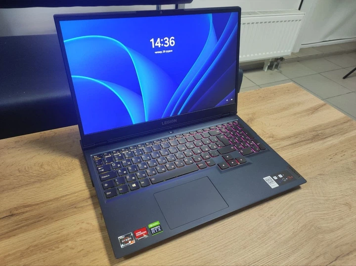 Ноутбук Lenovo Legion 5 15ACH6H R7 5800H/16/512gb – RTX 3070 (Вітринний) Б/В - зображення 6