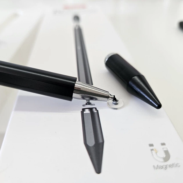 Стилус XO Pen ST-07 3in1 touch-sensitive для планшетів та смартфонів iOS/Android/Windows Чорний - изображение 3