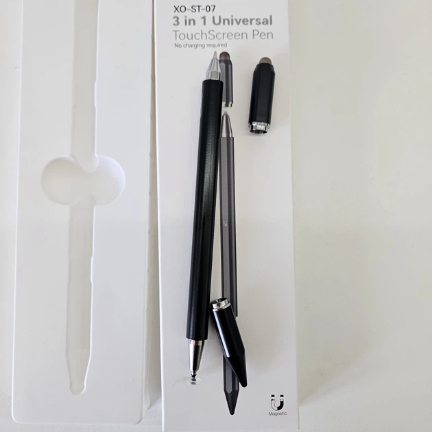 Стилус XO Pen ST-07 3in1 touch-sensitive для планшетів та смартфонів iOS/Android/Windows Чорний - изображение 5