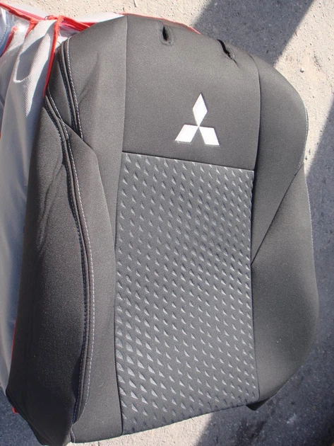 Автомобильные чехлы авточехлы на сиденья Mitsubishi OUTLANDER Sport 14-19 Favorite черные Митсубиси Аутлендер UV0704 - изображение 5