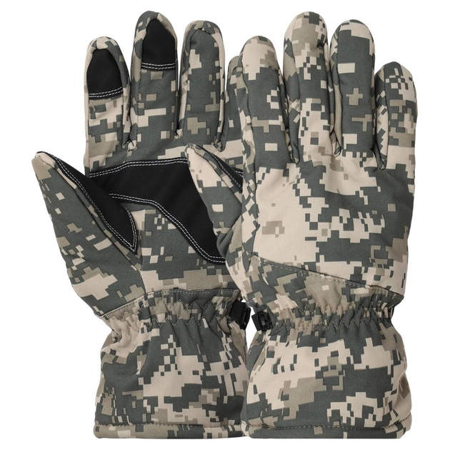 Перчатки теплые мужские Zelart Tactical Action 8570 размер L Camouflage Pixel - изображение 1