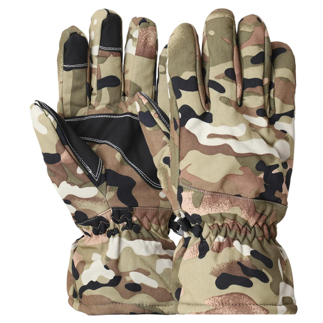 Перчатки теплые мужские Zelart Tactical Action 8570 размер L Camouflage Multicam - изображение 1