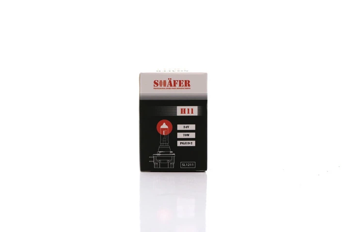 Лампа галогенова H11 24V70W (картонна упаковка 1шт) SL1211 Shafer - зображення 3