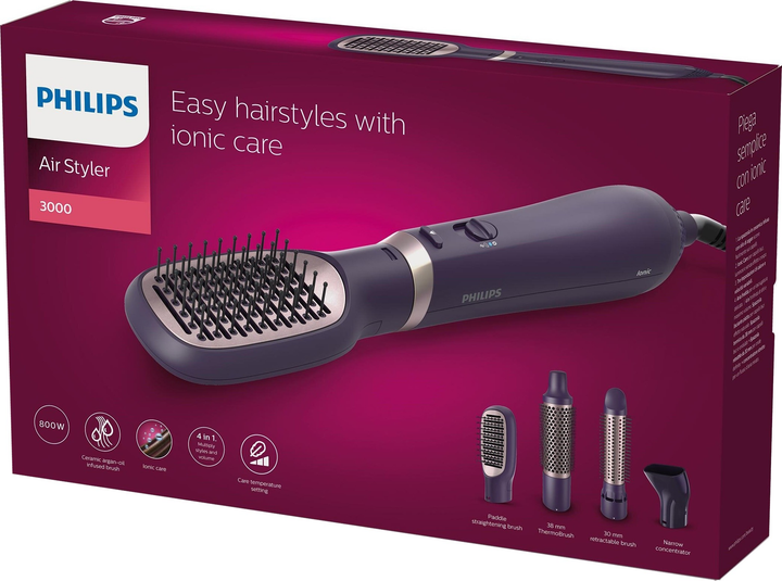 Фен-щітка Philips Series 3000 BHA313/00 - зображення 8
