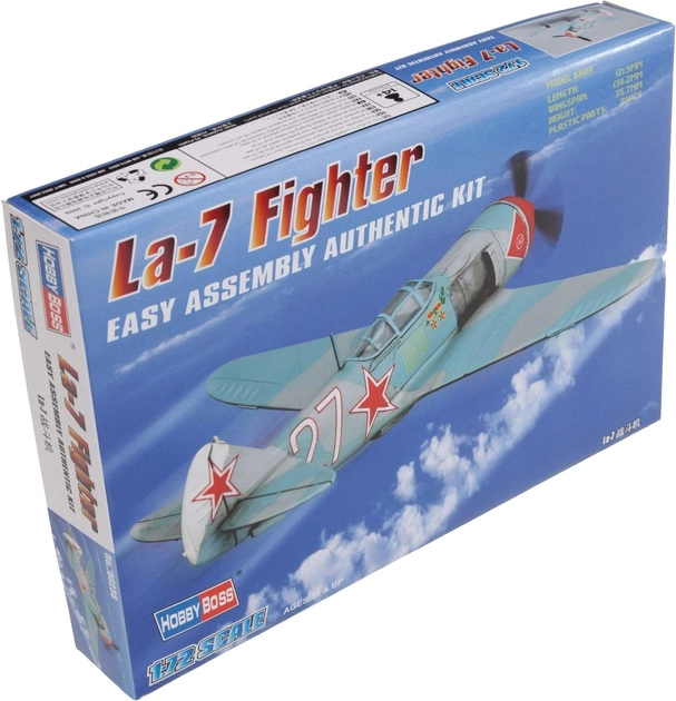 Model do składania Hobby Boss La-7 Fighter skala 1:72 (6939319202369) - obraz 1