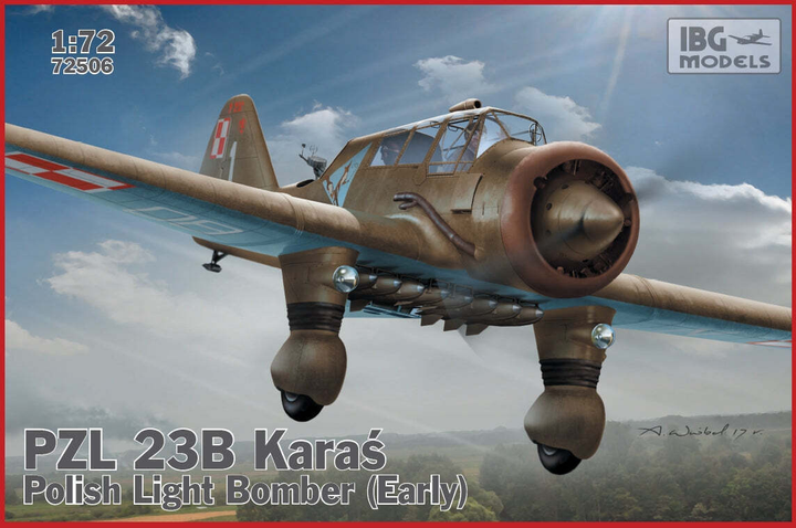 Збірна модель IBG PZL 23B Karas Polish Light Bomber (Early Product) масштаб 1:72 (5907747900929) - зображення 1