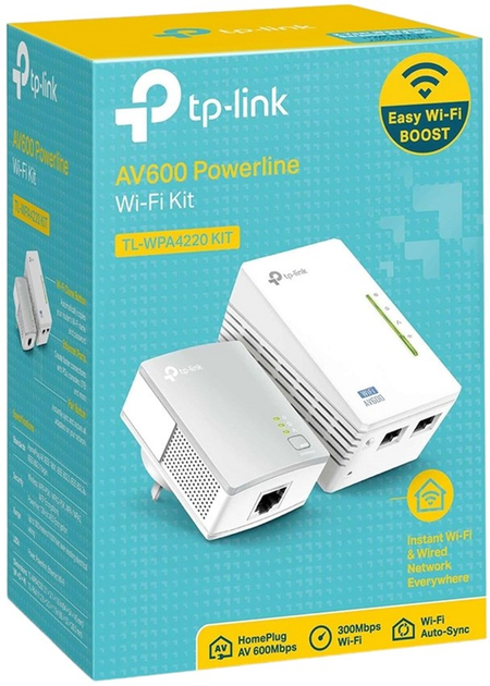 Комплект адаптерів TP-LINK PowerLine TL-WPA4220KIT - зображення 3