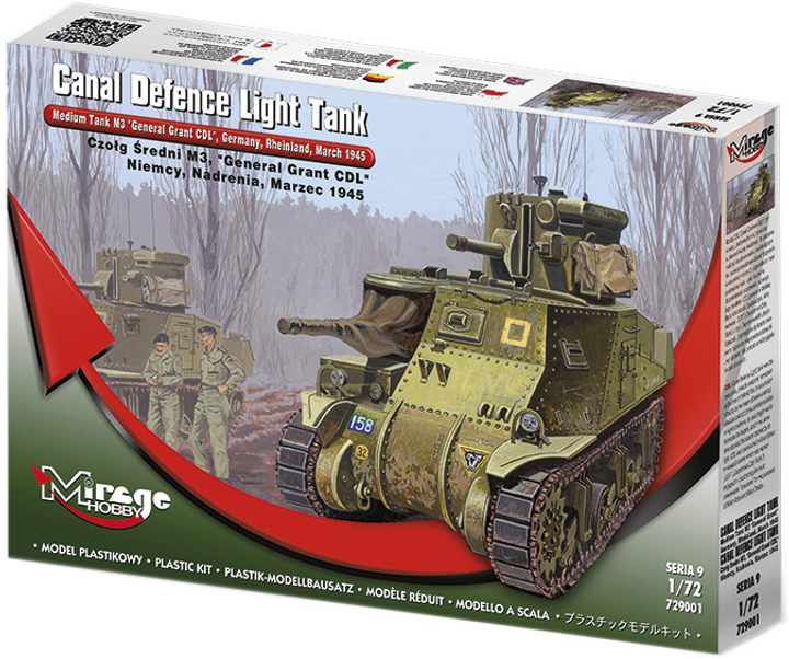 Model do składania Mirage Canal Defence Light Tank M3 skala 1:72 (5901461729019) - obraz 1