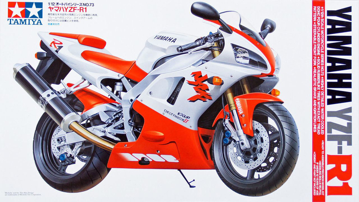 Model do składania Tamiya Yamaha YZF-R1 skala 1:12 (4950344995073) - obraz 1