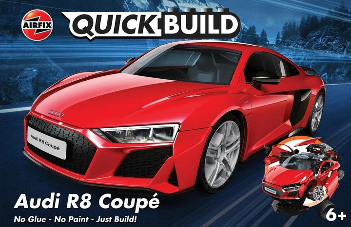 Model do składania Airfix Quickbuild Audi R8 Coupe (5055286678516) - obraz 1