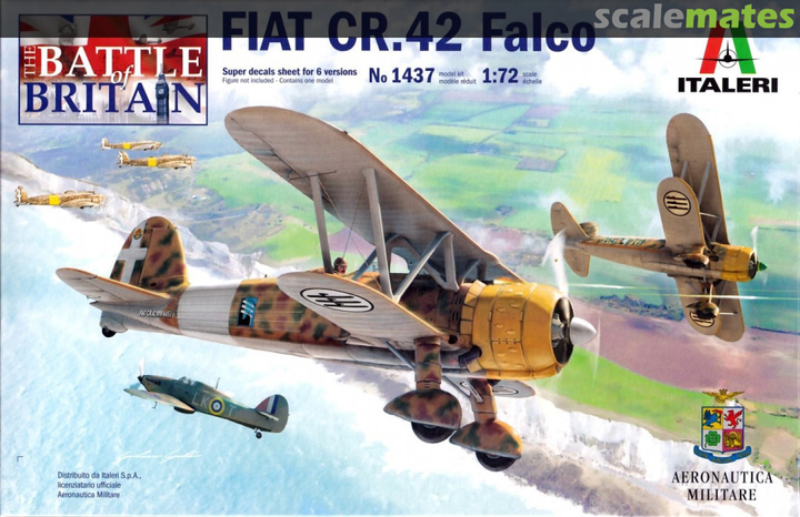 Model do składania Italeri Fiat CR.42 Falco skala 1:72 (8001283014373) - obraz 1