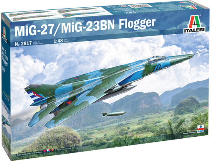 Збірна модель Italeri MIG-27/MIG-23BN Flogger масштаб 1:48 (8001283028172) - зображення 1