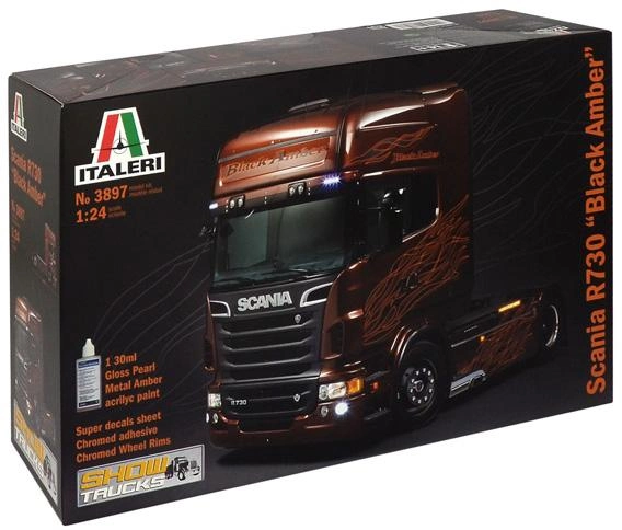 Model do składania Italeri Scania R730 Black Amber skala 1:24 (8001283038973) - obraz 1