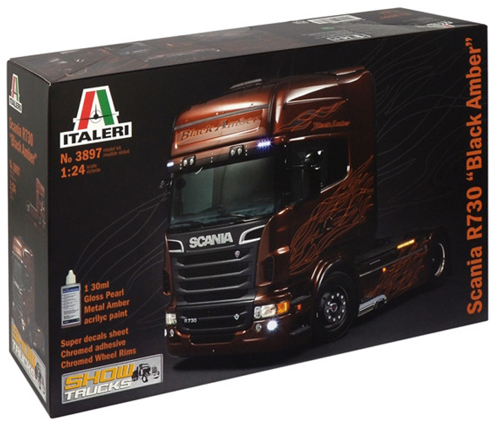 Збірна модель Italeri Scania R730 Black Amber масштаб 1:24 (8001283038973) - зображення 1