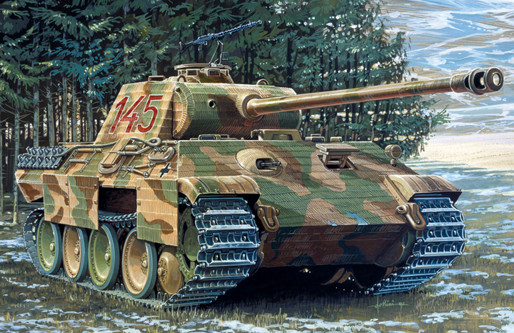 Model do składania Italeri Sd Kfz 171 Panther Ausf A skala 1:35 (8001283802703) - obraz 2