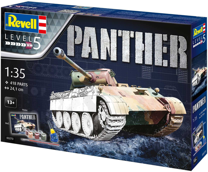 Збірна модель Revell Geschenkset Panther Ausf D масштаб 1:35 (4009803032733) - зображення 1