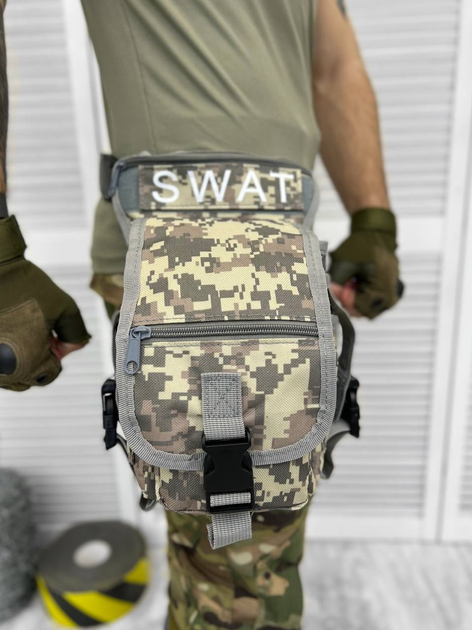 Тактична сумка поясна Tactical Bag Піксель - зображення 2