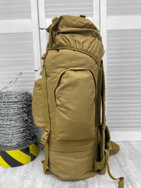 Рюкзак тактичний рамний Tactical Backpack Coyote Elite 100 л - зображення 2