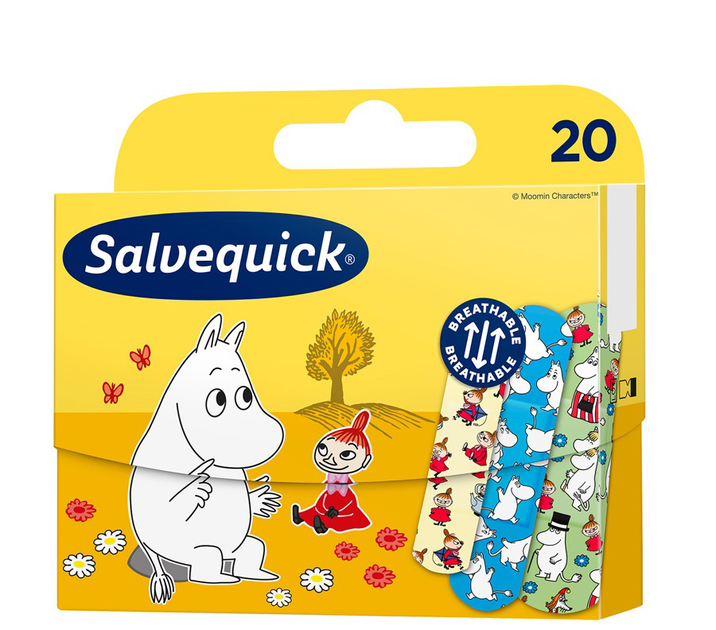 Plastry Salvequick Muminki dla dzieci 20 szt (7310615165241) - obraz 1