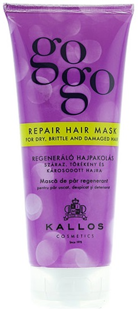 Маска для волосся Kallos GoGo Repair Hair Mask 200 мл (5998889507404) - зображення 1