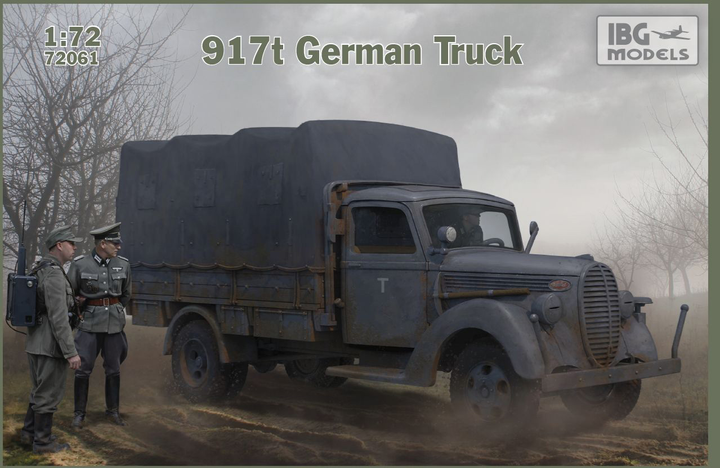 Model do składania IBG 917t German Truck skala 1:72 (5907747901179) - obraz 1