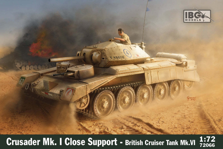 Model do składania IBG Crusader Mk I Close Support British Cruiser Tank Mk VI skala 1:72 (5907747901773) - obraz 1