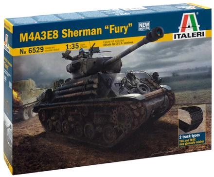 Model do składania Italeri M4A3E8 Sherman Fury Panzer skala 1:35 (8001283065290) - obraz 1