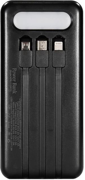 УМБ Kraft KPB-2120FCL 20000 mAh 22.5W QC3.0 Black (43-00089) - Фото 4 УМБ Kraft KPB-2120FCL 20000 mAh 22.5W QC3.0 Black (43-00089) - изображение 4