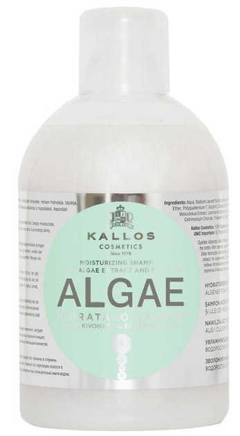 Szampon Kallos Algae Moisturizing Shampoo 1000 ml (5998889511319) - obraz 1