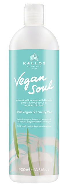 Szampon Kallos Vegan Soul Volumizing Shampoo 1000 ml (5998889516796) - obraz 1