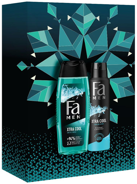 Zestaw dla mężczyzn Fa xtra cool dezodorant w sprayu 150 ml + żel pod prysznic 250 ml (9000101635836) - obraz 1